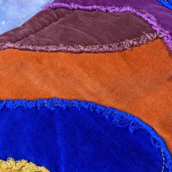 HP 🍭[ FP ] Supernova Cord Jeans in Rainbow Road Corduroy Bell Bottoms - Picture 15 of 16